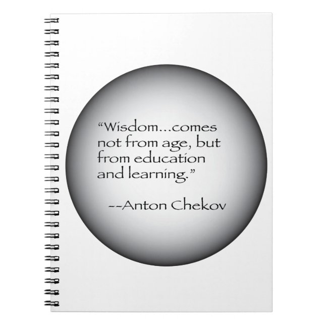 Anton Chekov Quote Notebook (Front)