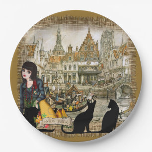 Anton Pieck - Amsterdam Paper Plate