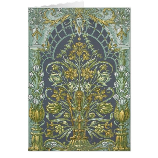 Anton Seder Art Nouveau Card (Front)