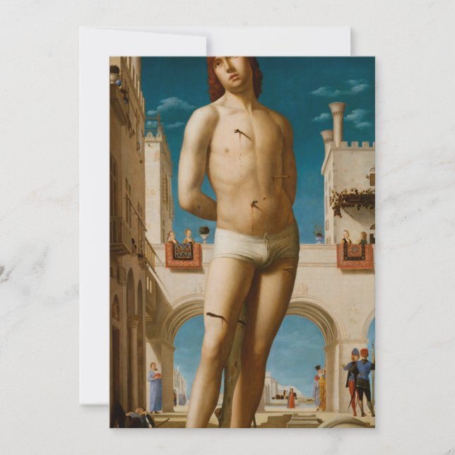 Antonello da Messina - St. Sebastian Invitation (Front)