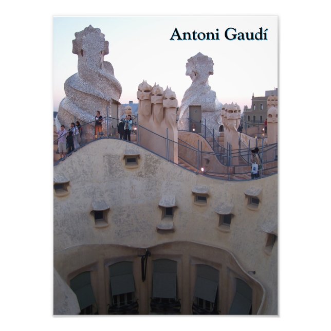 Antoni Gaudí Casa Milà Barcelona Photo Print (Front)