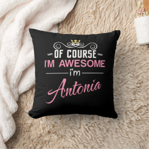 Antonia Of Course I'm Awesome Name Cushion