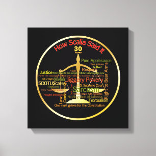 Antonin Scalia Supreme Court Quotes  - Lawyer Canvas Print