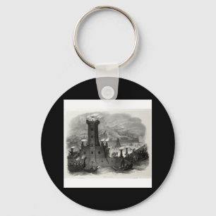 Antonio Basoli's Alphabeto Pittorico: Letter L Key Ring
