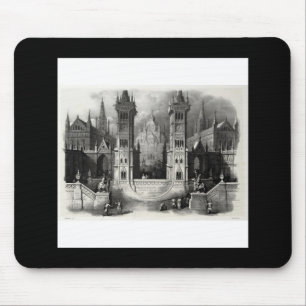 Antonio Basoli's Alphabeto Pittorico: Letter U Mouse Pad