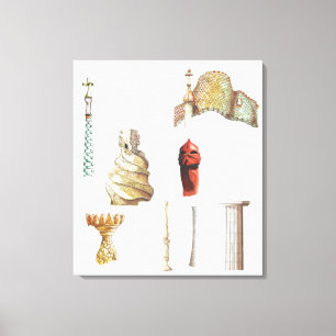 Antonio Gaudi. Barcelona. Spain. Architectural Canvas Print