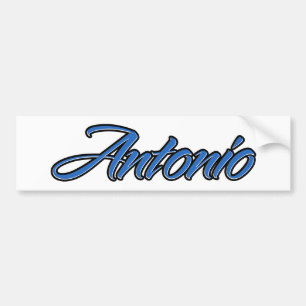 Antonio Name blue sticker auto sticker