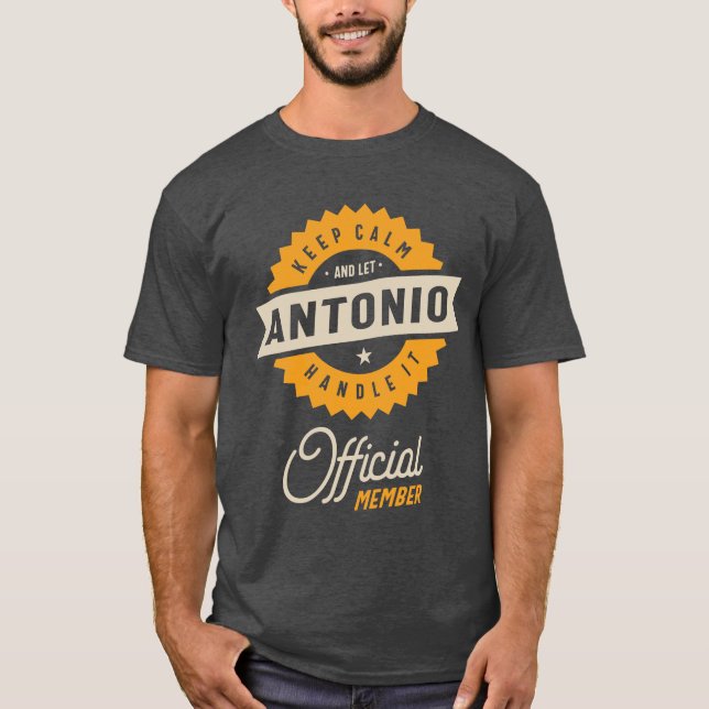 Antonio Personalised Name Birthday Gift T-Shirt (Front)