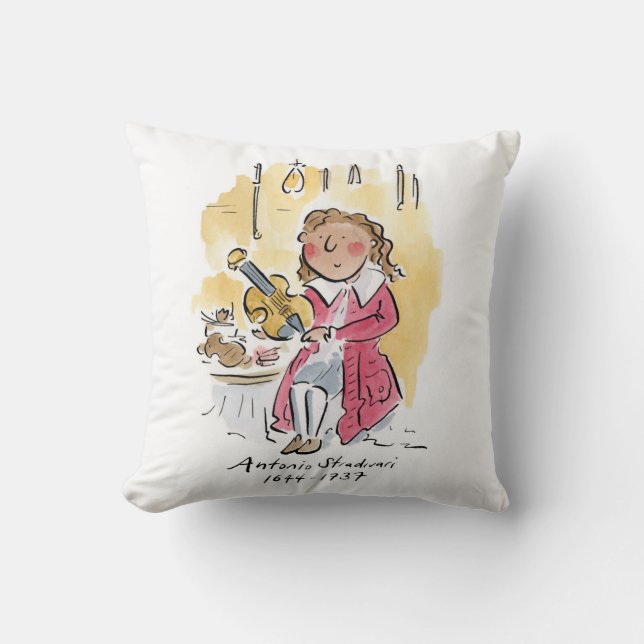 Antonio Stradivari Cushion (Front)