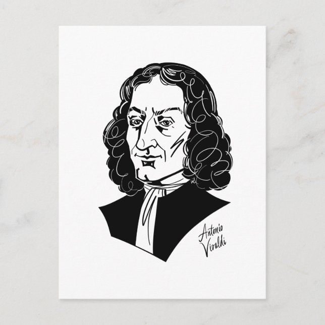 Antonio Vivaldi Postcard (Front)