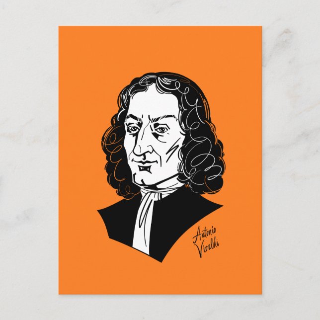 Antonio Vivaldi Postcard (Front)