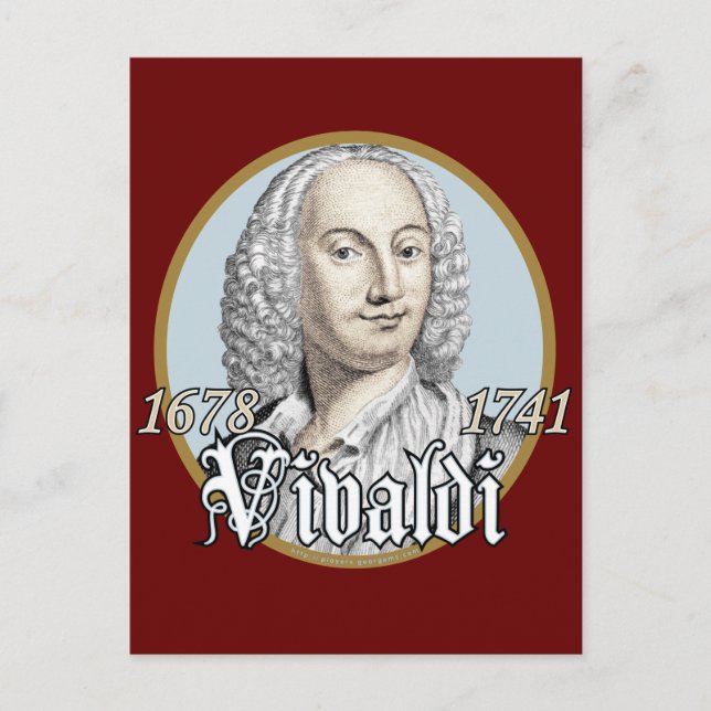 Antonio Vivaldi Postcard (Front)