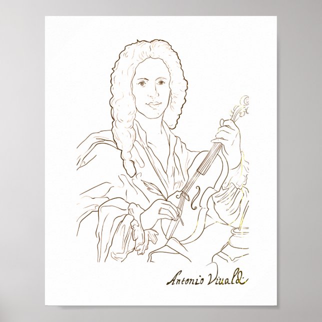 Antonio Vivaldi Poster (Front)