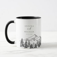 ANTORA Black & White Mountains Wedding Names