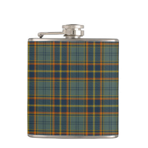 Antrim County Irish Tartan Hip Flask