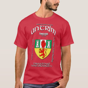 Antrim Ireland Irish Crest Coat of Arms T-Shirt