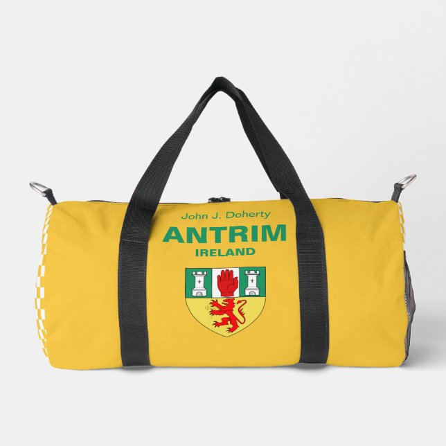 Antrim Ireland - Irish Personalized Duffle Bag (Front)