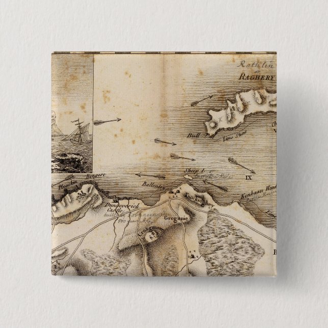 Antrim, Raghery 15 Cm Square Badge (Front)