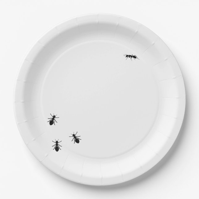 Ants At Your Picnic Paper Plate (Front)