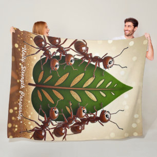 "Ants of Purpose" Fleece Blanket