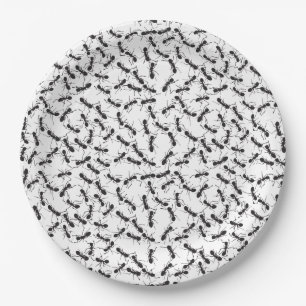 Ants on paper plate