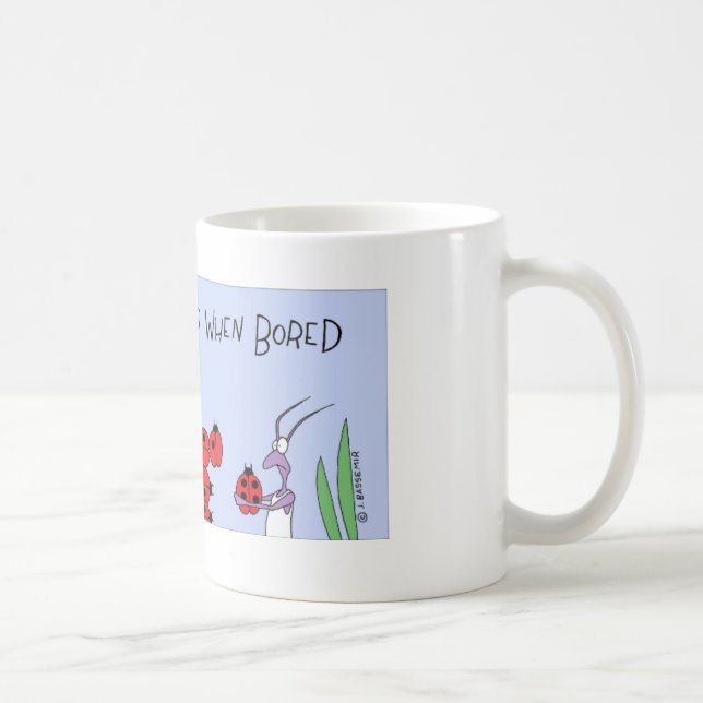 Ants play dominos coffee mug (Right)