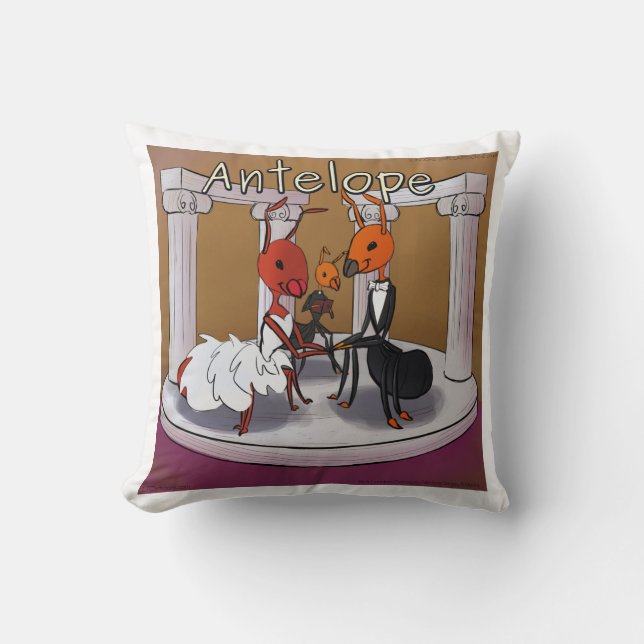 Ants That Elope Funny Comic Cushion (Front)