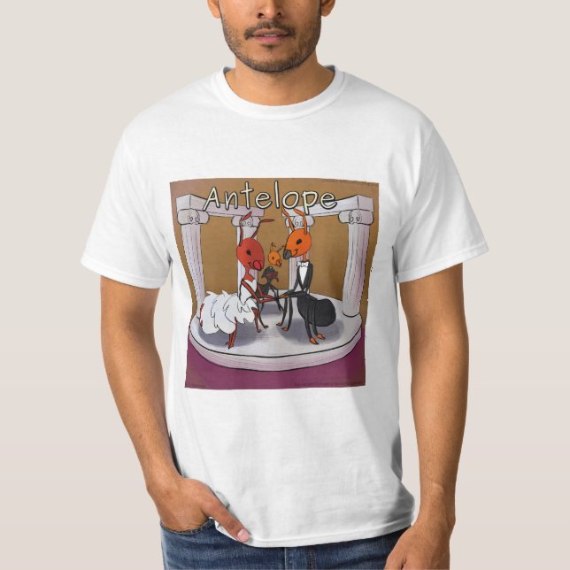 Ants Who Elope & Marry Funny Rick London Comic T-Shirt (Front)