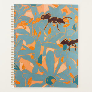 Ants with Blue flowers Autralian Flora Planner