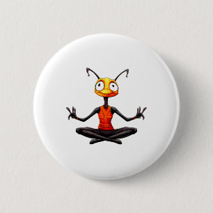 Ants Yoga 6 Cm Round Badge