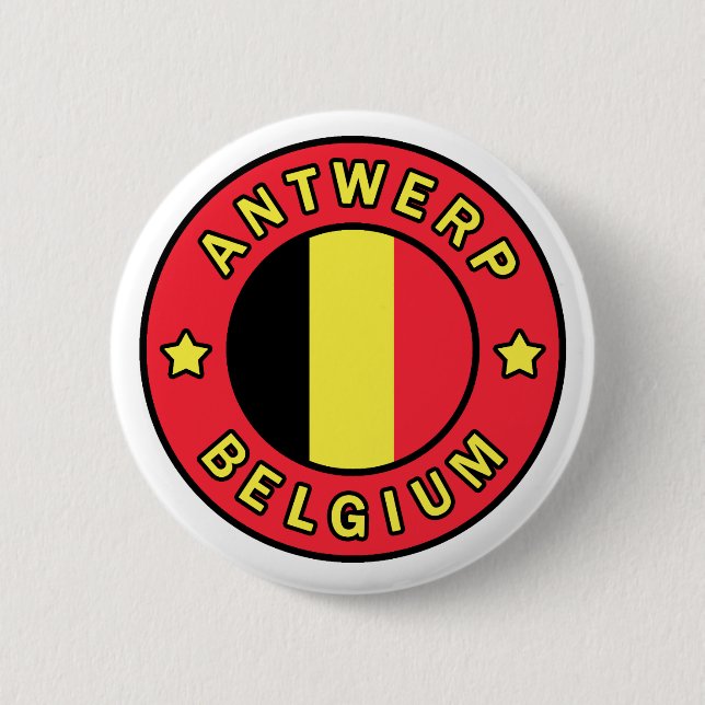 Antwerp Belgium 6 Cm Round Badge (Front)