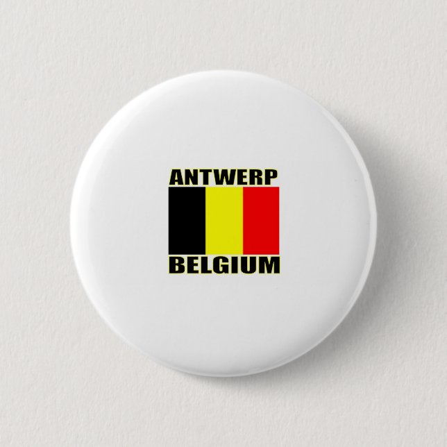 Antwerp, Belgium 6 Cm Round Badge (Front)