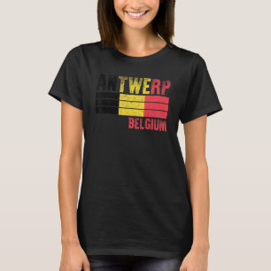 Antwerp Belgium Flag Belgians Mens Womens Kids T-Shirt