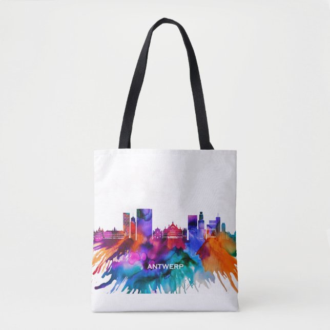 Antwerp Skyline Tote Bag (Front)