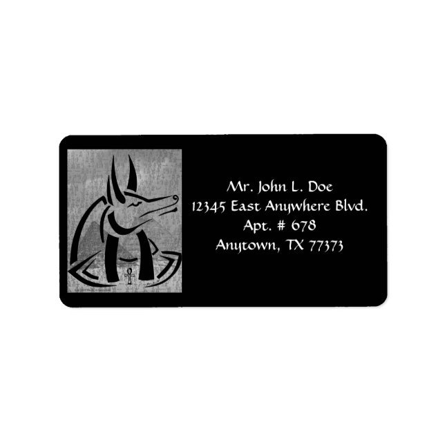 Anubis Address Label (Front)
