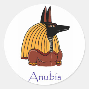 Anubis - Ancient Egyptian god Classic Round Sticker