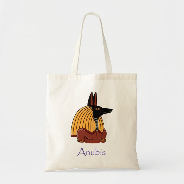 Anubis Ancient Egyptian God (named) Tote Bag (Front)