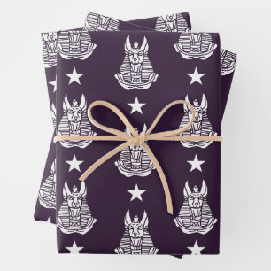 Anubis Ancient Egyptian God Wrapping Paper Sheet