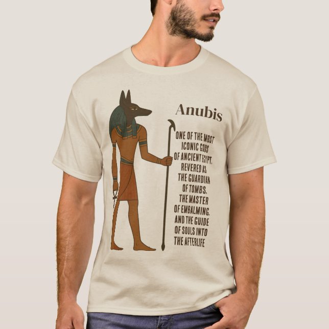 Anubis - Ancient Egyptian History T-Shirt (Front)