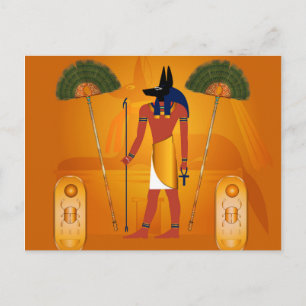 Anubis, ancient Egyptian Postcard