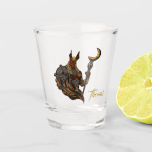 Anubis ancient of Egypt. Shot Glass