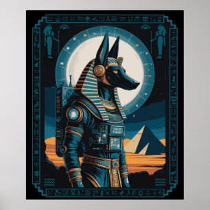 Anubis Astronaut – Cosmic Guardian of the Afterlif Poster