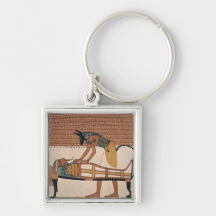 Anubis attends Sennedjem's Mummy Key Ring