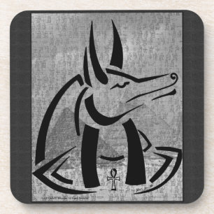 Anubis Cork Coaster