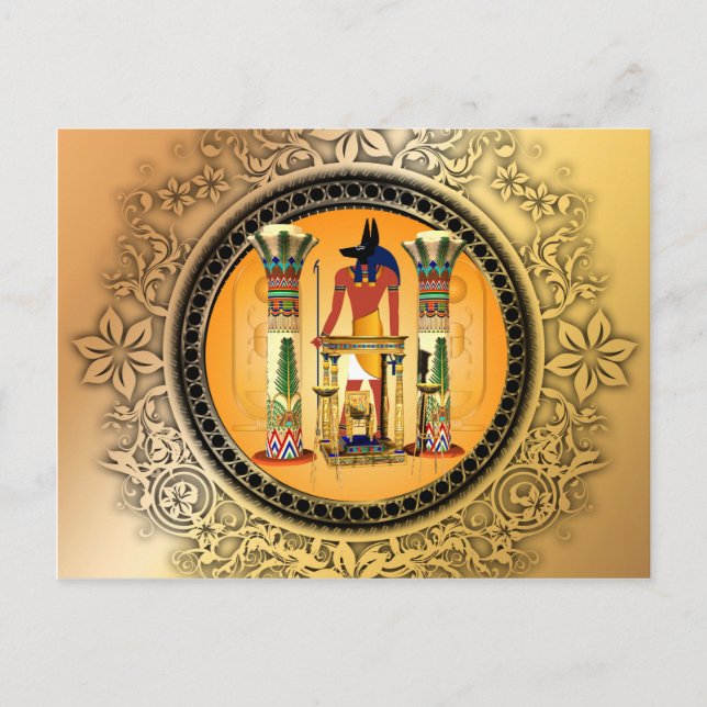 Anubis, egypt postcard (Front)