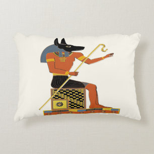 Anubis Egyptian Folk Art Decorative Cushion