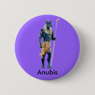 Anubis Egyptian God 6 Cm Round Badge