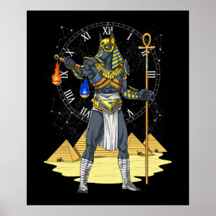 Anubis Egyptian God Ancient Ankh Mythology Poster