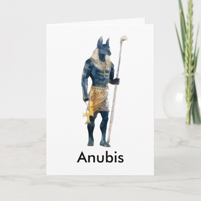 Anubis Egyptian God Card (Front)