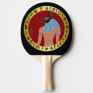 Anubis, Egyptian God Ping Pong Paddle